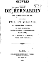 Oeuvre choisies de Bernadin