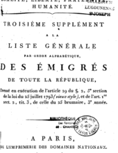 Troisième supplément