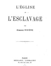 l'Eglise et lesclavage