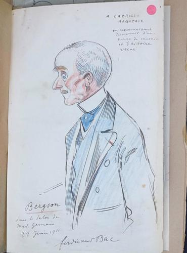 Dessin de Bergson issu de l’Évolution créatrice de Ferdinand Bac