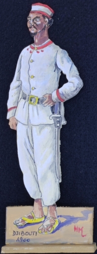 Figurine de soldat de Djibouti