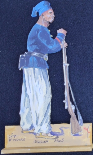 Figurine de soldat de Côte d'Ivoire