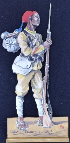 Figurine de soldat du Congo 2