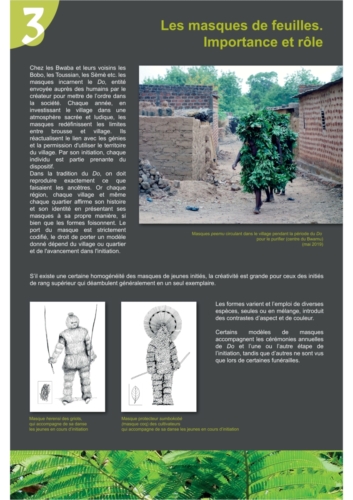 Masques de feuilles en pays bwaba