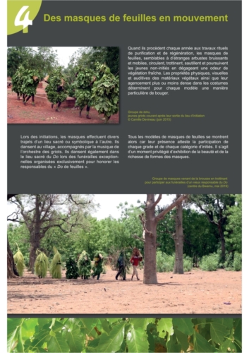 Masques de feuilles en pays bwaba