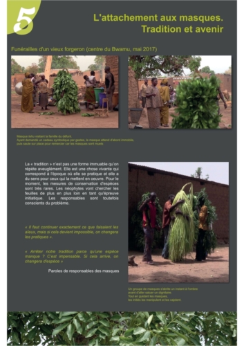 Masques de feuilles en pays bwaba