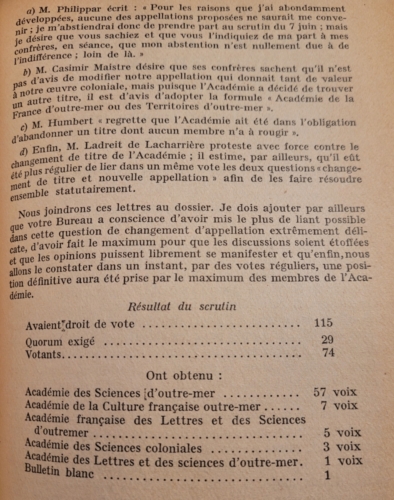 Changement du nom de l'Académie le 7 juin 1957