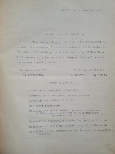 Invitation à la 2e séance fondatrice