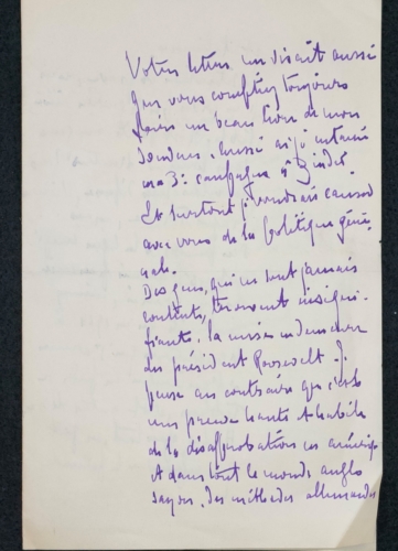 Lettre du général Gouraud 1939 p.2