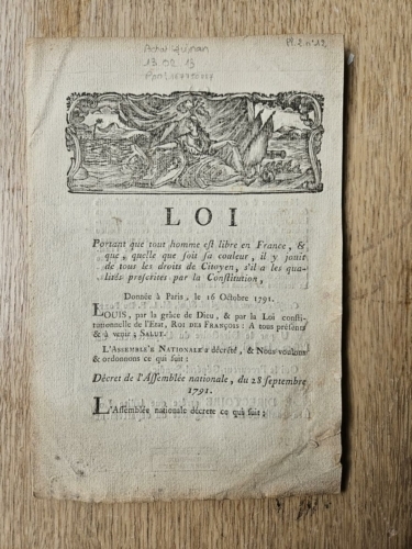 Loi-portant-que-tout-homme-est-libre-en-France-Placard-2-12