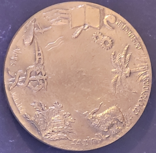 Médaille cinquantenaire bronze verso