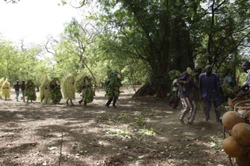 Masques de feuilles en pays bwaba